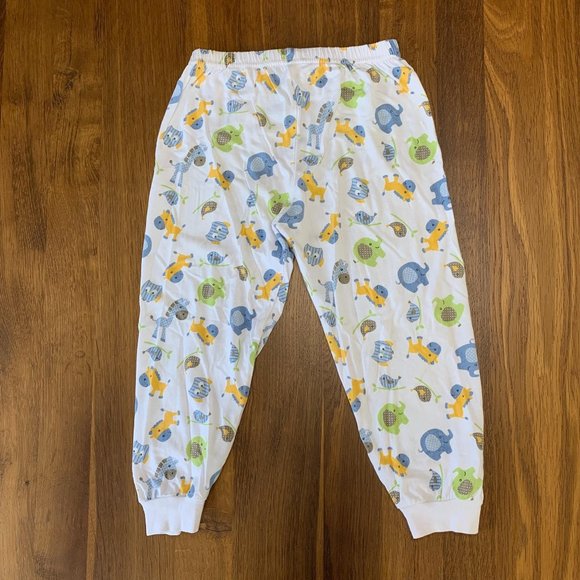 LITTLE BOBDOG Unisex Bamboo Pajamas M 3-4 3T 4T Toddler Animals Elephants PJs - Picture 5 of 7